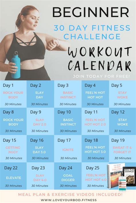 Beginners 28 Day At Home WORKOUT CHALLENGE